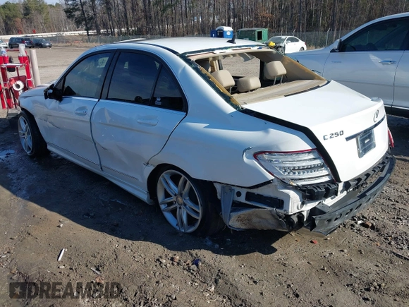 2014 Mercedes-Benz C 250 Sport with VIN WDDGF4HB8EA942184, listed as a IAAI auction lot 41322583 with Not Provided miles and . Bid and sale history available at carsss.com. Image 3.