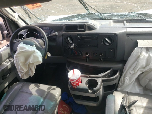 2014 Ford Econoline Cargo Commercial with VIN 1FTNE1EW3EDA66746, listed as a Copart auction lot 56550355 with 176,493 mi miles and Salvage title. Bid and sale history available at DreamBid. Image 8.