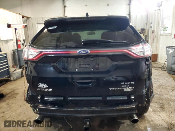 2017 Ford Edge Titanium with VIN 2FMPK4K97HBB69479, listed as a Copart auction lot 50074125 with 115,976 mi miles and Salvage Title. Bid and sale history available at carsss.com. Image 6.