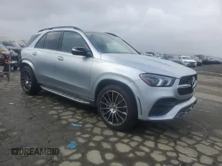 2023 Mercedes-Benz GLE 450 with VIN 4JGFB5KB2PA871580, listed as a Copart auction lot 44993365 with 18,013 mi miles and Salvage title. Bid and sale history available at DreamBid. Image 4.
