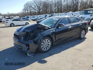 2018 Kia Optima LX with VIN 5XXGT4L34JG201662, listed as a Copart auction lot 48596285 with 136,859 mi miles and Salvage Title. Bid and sale history available at carsss.com. Image 1.