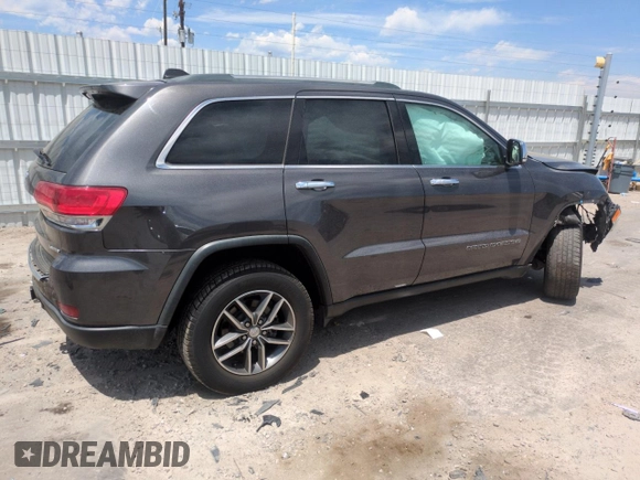 2018 Jeep Grand Cherokee Limited with VIN 1C4RJFBG7JC215005, listed as a Copart auction lot 58440615 with 89,335 mi miles and Salvage title. Bid and sale history available at DreamBid. Image 3.