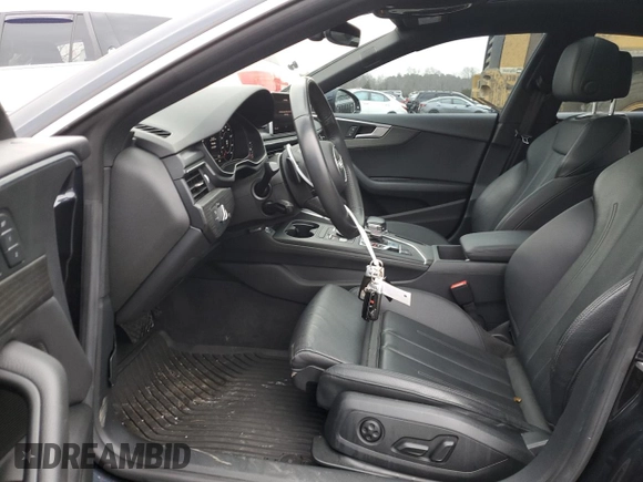 2018 Audi A5 Sportback Premium Plus with VIN WAUENCF51JA085208, listed as a Copart auction lot 40869524 with 33,603 mi miles. Bid and sale history available at carsss.com. Image 7.