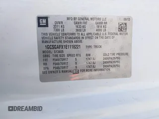 2014 Chevrolet Express Cargo Van with VIN 1GCSGAFX1E1118221, listed as a IAAI auction lot 41832544 with 310,914 mi miles. Bid and sale history available at carsss.com. Image 9.