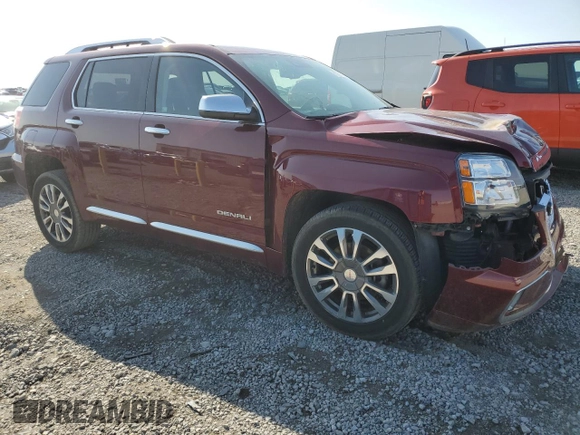 2016 GMC Terrain Denali z VIN 2GKFLRE35G6231586, wystawiony jako Copart lot #58223145 z przebiegiem 44 941 mil mil oraz Szkoda całkowita • Salvage title. Historia ofert i sprzedaży dostępna na DreamBid. Obrazek 4.