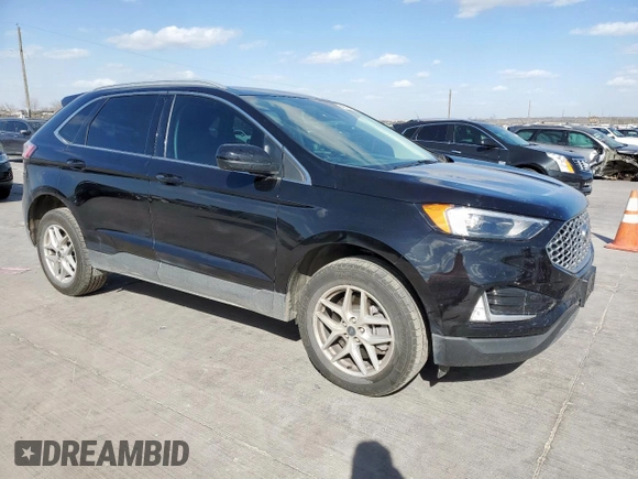 2024 Ford Edge SEL with VIN 2FMPK4J94RBA17047, listed as a Copart auction lot 49618415 with 21,047 mi miles and Salvage Title. Bid and sale history available at carsss.com. Image 4.
