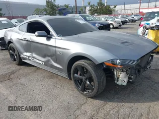 2022 Ford Mustang GT with VIN 1FA6P8CF6N5122947, listed as a IAAI auction lot 41522411 with 1 mi miles. Bid and sale history available at carsss.com. Image 1.
