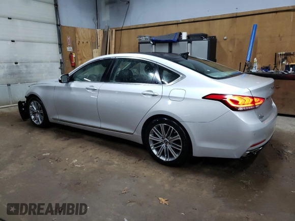 2018 Genesis G80 3.8L with VIN KMHGN4JEXJU232841, listed as a Copart auction lot 77777244 with 98,371 mi miles and Clean Title. Bid and sale history available at carsss.com. Image 2.