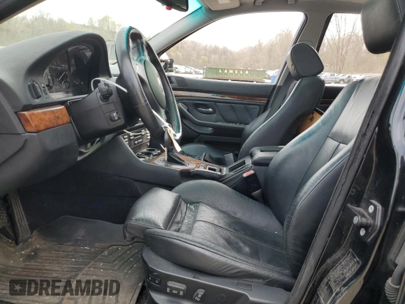2002 BMW 5 Series 540iA with VIN WBADN63432GN85541, listed as a Copart auction lot 53723715 with 0 mi miles and Salvage Title. Bid and sale history available at carsss.com. Image 7.