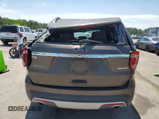2016 Ford Explorer Limited with VIN 1FM5K7F88GGB15657, listed as a Copart auction lot 52747395 with 164,096 mi miles and Salvage Title. Bid and sale history available at DreamBid. Image 6.