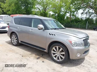 2011 Infiniti QX56 7-passenger with VIN JN8AZ2NE0B9005972, listed as a IAAI auction lot 42235205 with 194,158 mi miles and . Bid and sale history available at DreamBid. Image 1.