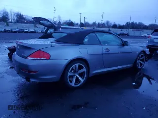 2009 BMW 6 Series 650i with VIN WBAEB53509C224236, listed as a Copart auction lot 86313444 with 82,024 mi miles and Salvage Title. Bid and sale history available at carsss.com. Image 3.