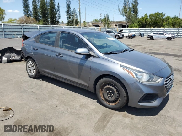 2019 Hyundai Accent SE with VIN 3KPC24A3XKE080702, listed as a Copart auction lot 51000355 with 92,614 mi miles and Non Repairable. Bid and sale history available at carsss.com. Image 4.