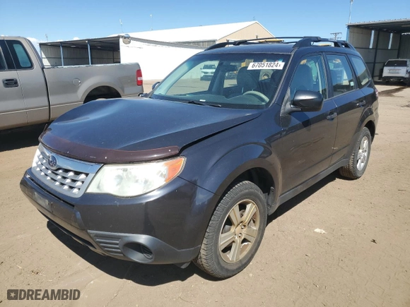 2011 Subaru Forester 2.5X with VIN JF2SHABCXBH707255, listed as a Copart auction lot 67051824 with 159,497 mi miles and Non Repairable. Bid and sale history available at carsss.com. Image 1.