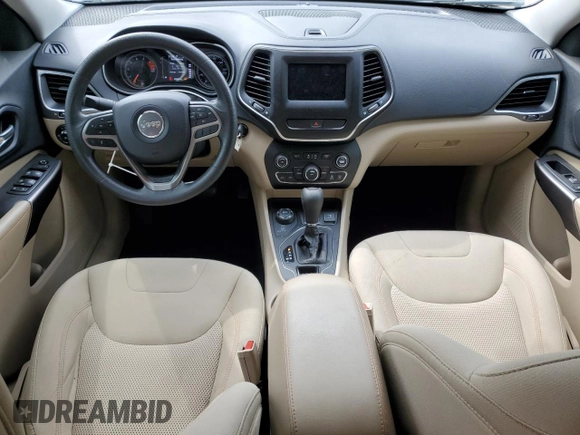 2019 Jeep Cherokee Latitude with VIN 1C4PJMCXXKD432988, listed as a Copart auction lot 52958215 with 65,585 mi miles and Salvage title. Bid and sale history available at DreamBid. Image 8.