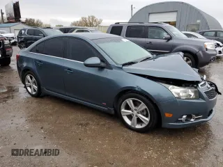2012 Chevrolet Cruze 2LT with VIN 1G1PG5SC7C7327045, listed as a Copart auction lot 79109464 with 93,068 mi miles and Salvage Title. Bid and sale history available at DreamBid. Image 4.
