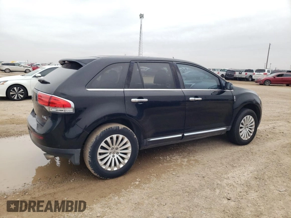 2012 Lincoln MKX with VIN 2LMDJ6JK4CBL01777, listed as a Copart auction lot 47682795 with 186,511 mi miles and Salvage Title. Bid and sale history available at carsss.com. Image 3.
