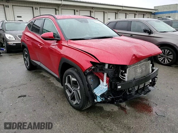 2023 Hyundai Tucson SEL with VIN 5NMJFCAE2PH256990, listed as a Copart auction lot 84214894 with 17,697 mi miles and Salvage title. Bid and sale history available at DreamBid. Image 12.