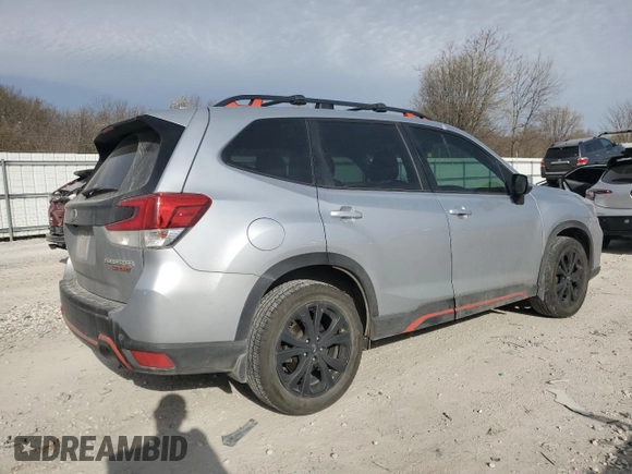 2019 Subaru Forester Sport with VIN JF2SKAPC5KH584426, listed as a Copart auction lot 48874905 with 126,799 mi miles and Salvage Title. Bid and sale history available at carsss.com. Image 3.
