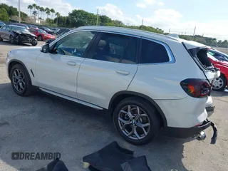 2022 BMW X3 sDrive30i with VIN 5UX43DP01N9H47620, listed as a IAAI auction lot 41321216 with 23,286 mi miles and . Bid and sale history available at DreamBid. Image 3.