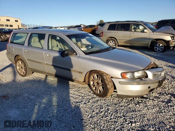2002 Volvo V70 with VIN YV1SW58D021256528, listed as a Copart auction lot 87174134 with 184,399 mi miles and Salvage Title. Bid and sale history available at DreamBid. Image 4.