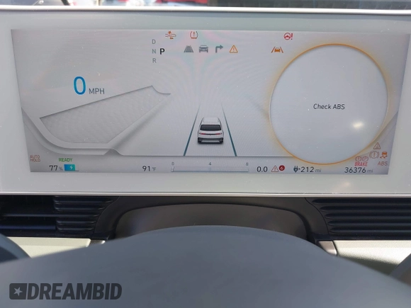 2022 Hyundai Ioniq 5 SEL with VIN KM8KN4AE5NU057365, listed as a IAAI auction lot 42460198 with 36,376 mi miles and . Bid and sale history available at DreamBid. Image 7.