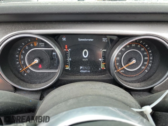 2021 Jeep Wrangler Unlimited Sahara High Altitude with VIN 1C4HJXEG3MW614509, listed as a Copart auction lot 80878533 with 45,660 mi miles and Clean title. Bid and sale history available at DreamBid. Image 9.