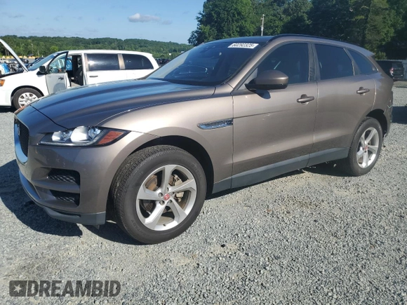 2017 Jaguar F-Pace 20d Premium with VIN SADCJ2BN5HA494574, listed as a Copart auction lot 60292325 with 93,331 mi miles and Salvage title. Bid and sale history available at DreamBid. Image 1.