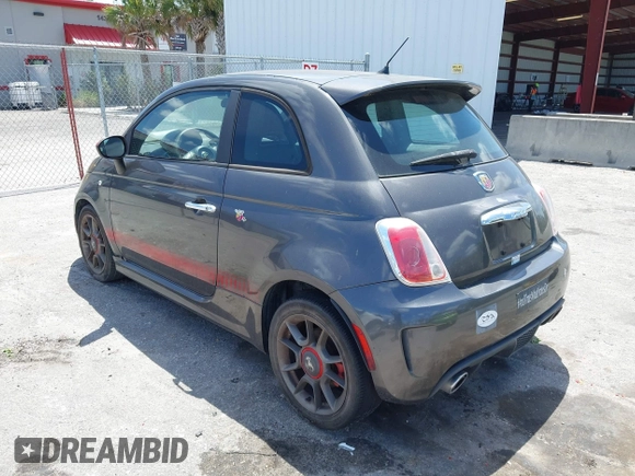 2015 FIAT 500 Abarth with VIN 3C3CFFFH2FT507879, listed as a IAAI auction lot 42135649 with 163,663 mi miles. Bid and sale history available at carsss.com. Image 3.