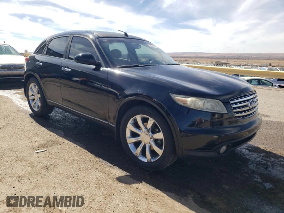2003 Infiniti FX35 w/Options with VIN JNRAS08W63X200934, listed as a Copart auction lot 46357785 with 196,933 mi miles and Salvage Title. Bid and sale history available at carsss.com. Image 4.