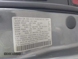 2006 Porsche Cayenne S z VIN WP1AB29P96LA67163, wystawiony jako IAAI lot #42520647 z przebiegiem 127 992 mil mil oraz . Historia ofert i sprzedaży dostępna na DreamBid. Obrazek 9.