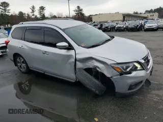 2017 Nissan Pathfinder SL with VIN 5N1DR2MM2HC638563, listed as a Copart auction lot 52873185 with 126,111 mi miles and Salvage title. Bid and sale history available at DreamBid. Image 4.