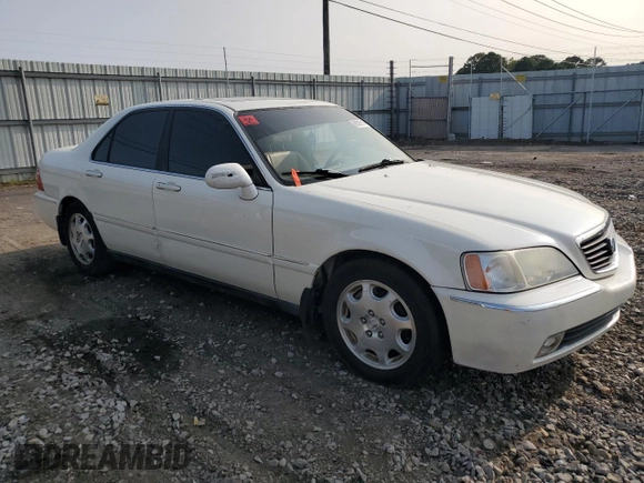 2000 Acura RL with VIN JH4KA9655YC001151, listed as a Copart auction lot 69598714 with 0 mi miles and Salvage Title. Bid and sale history available at carsss.com. Image 4.