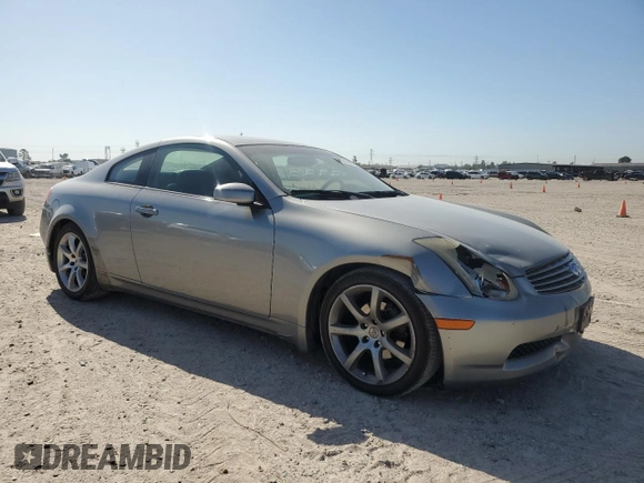 2004 Infiniti G35 Coupe w/Leather with VIN JNKCV54E74M819442, listed as a Copart auction lot 50346995 with 198,586 mi miles and Salvage Title. Bid and sale history available at carsss.com. Image 4.