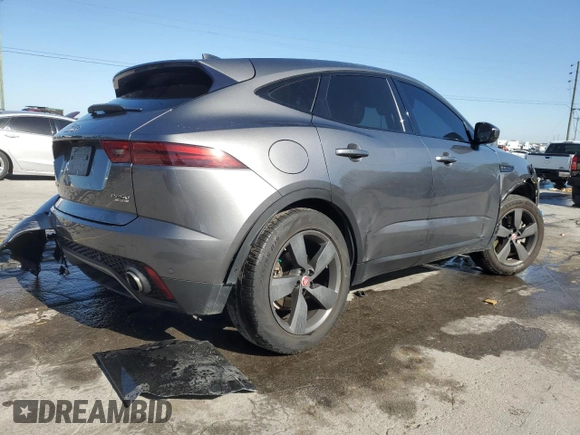 2020 Jaguar E-Pace SE with VIN SADFP2FX9L1002421, listed as a Copart auction lot 53423635 with 39,839 mi miles and Salvage Title. Bid and sale history available at DreamBid. Image 3.