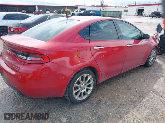 2013 Dodge Dart Limited with VIN 1C3CDFCH0DD293164, listed as a IAAI auction lot 42117390 with 185,653 mi miles. Bid and sale history available at carsss.com. Image 4.