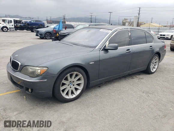 2006 BMW 7 Series 750Li z VIN WBAHN83536DT62073, wystawiony jako Copart lot #55636605 z przebiegiem 146 921 mil mil oraz Czysty tytuł • Clean title. Historia ofert i sprzedaży dostępna na DreamBid. Obrazek 1.