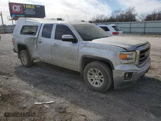 2015 GMC Sierra 1500 SLE with VIN 1GTV2UEC0FZ149619, listed as a Copart auction lot 46699755 with 276,238 mi miles and Salvage Title. Bid and sale history available at carsss.com. Image 4.