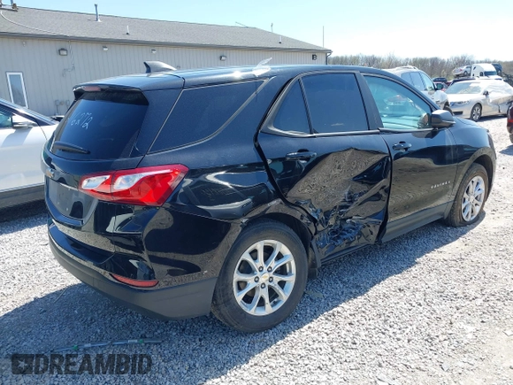 2020 Chevrolet Equinox LS with VIN 2GNAXHEV7L6216272, listed as a IAAI auction lot 41990130 with 83,771 mi miles and . Bid and sale history available at DreamBid. Image 4.
