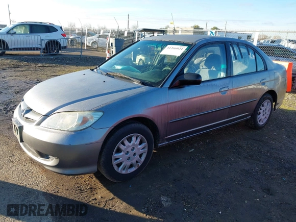 2004 Honda Civic LX with VIN 2HGES15594H525975, listed as a IAAI auction lot 41266024 with 241,598 mi miles. Bid and sale history available at carsss.com. Image 2.