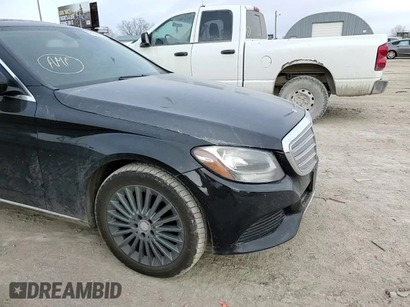 2016 Mercedes-Benz C 300 Luxury with VIN 55SWF4KB0GU100530, listed as a Copart auction lot 47848485 with 140,387 mi miles and Salvage Title. Bid and sale history available at carsss.com. Image 10.