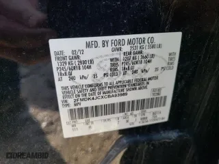 2012 Ford Edge SEL with VIN 2FMDK4JCXCBA93989, listed as a Copart auction lot 46285225 with 145,364 mi miles and Clean Title. Bid and sale history available at carsss.com. Image 13.
