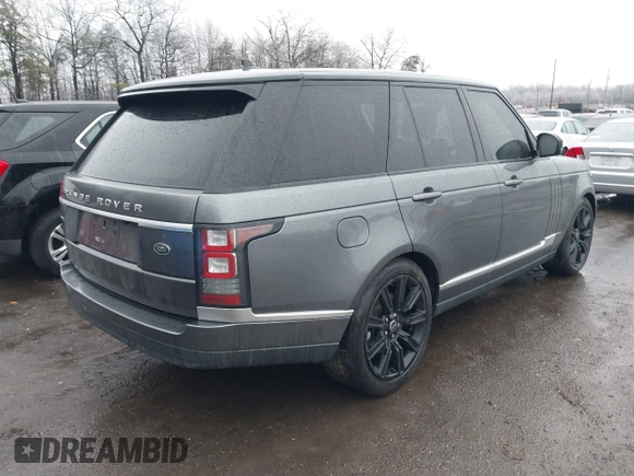 2016 Land Rover Range Rover HSE with VIN SALGS2KF8GA253070, listed as a IAAI auction lot 41520354 with 61,033 mi miles and . Bid and sale history available at DreamBid. Image 4.