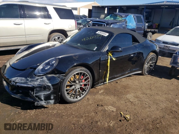 2017 Porsche 911 Carrera S with VIN WP0CB2A9XHS154652, listed as a Copart auction lot 42603454 with 68,132 mi miles. Bid and sale history available at carsss.com. Image 1.