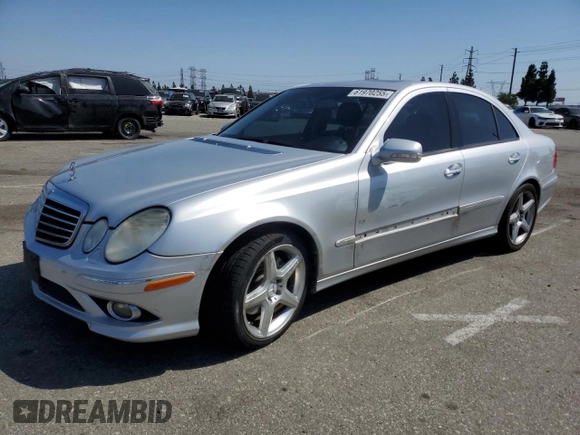 2008 Mercedes-Benz E 550 Sport with VIN WDBUF72X98B297805, listed as a Copart auction lot 61970255 with 248,178 mi miles and Salvage title. Bid and sale history available at DreamBid. Image 1.