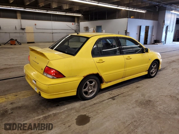 2002 Mitsubishi Lancer OZ-Rally with VIN JA3AJ86E82U024463, listed as a Copart auction lot 50559434 with 116,903 mi miles and Non repairable. Bid and sale history available at DreamBid. Image 3.