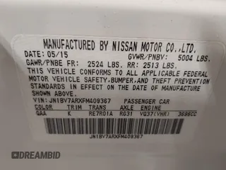 2015 Infiniti Q50 z VIN JN1BV7ARXFM409367, wystawiony jako IAAI lot #41912056 z przebiegiem 126 382 mil mil oraz . Historia ofert i sprzedaży dostępna na DreamBid. Obrazek 9.