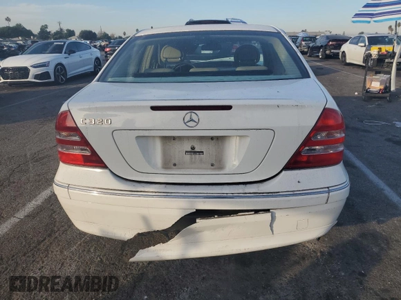 2003 Mercedes-Benz C 230/260/280/320 with VIN WDBRF64J33F391138, listed as a Copart auction lot 82374944 with 95,976 mi miles and Clean Title. Bid and sale history available at DreamBid. Image 6.