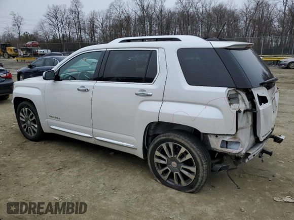 2017 GMC Terrain Denali with VIN 2GKFLVE34H6268980, listed as a Copart auction lot 44176035 with 77,483 mi miles and Salvage title. Bid and sale history available at DreamBid. Image 2.