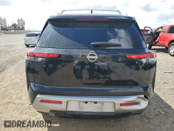 2023 Nissan Pathfinder SL z VIN 5N1DR3CA3PC223523, wystawiony jako Copart lot #50059235 z przebiegiem 63 702 mil mil oraz Szkoda całkowita • Salvage title. Historia ofert i sprzedaży dostępna na DreamBid. Obrazek 6.